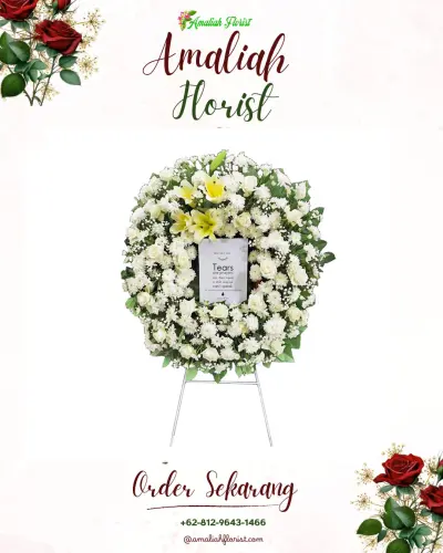 Krans Bunga Duka Cita di Kedungwaringin